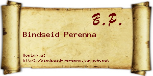 Bindseid Perenna névjegykártya